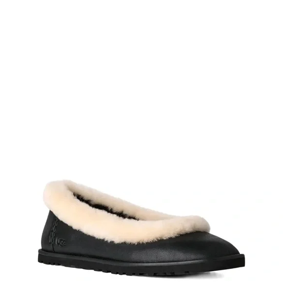 NEW UGG Zora leather ballet flat - Picture 2 of 8